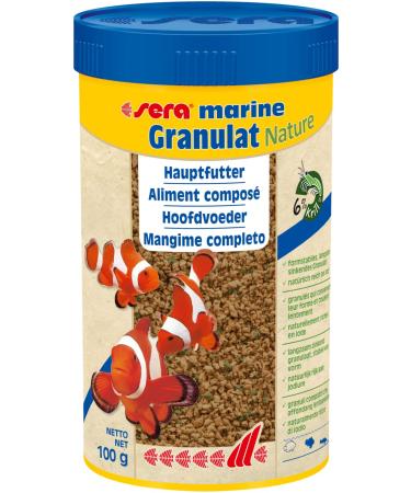 Sera Marine Granulat Nature 250 ml - main lining made of granules for sea water fish sea water feed with high usability and thus less algae granulate 250 ml (1 Pack)