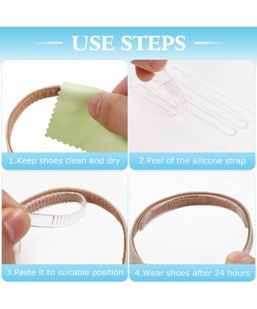 HEALLILY Clear Tape Clear Tape 16Pcs Clear High Heel Grips Adhensive Tape Silicone Insert Pads Liner Sandal Cushion Sticker for Women Too Big Shoes Orthotic Insoles Orthotic Insoles - Buy Online on GoSupps.com