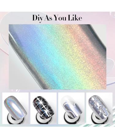 Born Pretty Metallic Painting Gel - Holographic Silver 3D Nail Art Polish | Glossy Soak Off DIY Manicure - Buy Online on GoSupps.com
