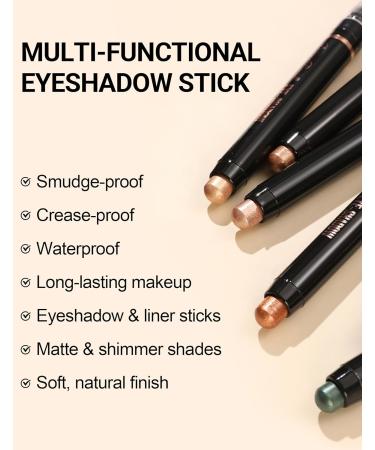 Erinde Crayon pour fard paupi res vert cr me paillet e longue dur e et imperm able haute pigment m tallique brillant pour les yeux #10 #10. - Buy Online on GoSupps.com