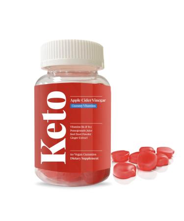 CCADY - Keto Apple Cider Vinegar Gummies for Weight Loss & Fat Management - Vegan for Both Women & Men - Great for Digestion Detox & Cleansing - Keto ACV Gummies 60 Count