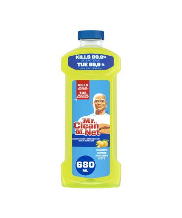 Mr. Clean Antibacterial Multi Surface Cleaner with Summer Citrus Scent Disinfectant All Purpose Cleaner 680 mL
