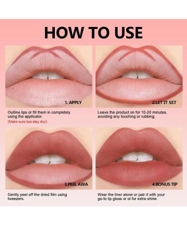 3PCS Crayon L vres Peel-Off Encre L vres Longue Tenue & Imperm able Lip Stain Naturel Sans Bavure Couleur Intense Nourrit et Repulpe les L vres Ternes - Buy Online on GoSupps.com