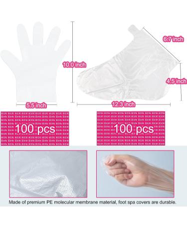 200pcs Paraffin Wax Liners for Feet and Hands - Larger Thicker Plastic Bags for Paraffin Bath Mitts & Gloves - Buy Online on GoSupps.com