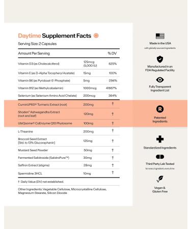 Stasis Day & Night Set - Energy and Focus Supplement - Calm and Sleep Capsules to Pair with Stimulant - Promote Natural Energy Without Jitters - Magnesium for Sleep - 25 Servings - Buy Online on GoSupps.com