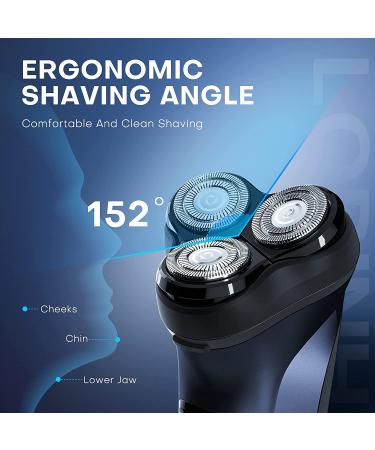 Lobinh Electric Razor for Men - Rechargeable Rotary Shaver with Washable Head, USB Type-C Charging, Fast 1.5 Hour Charge, 4D Floating Head - PA168 - Buy Online on GoSupps.com