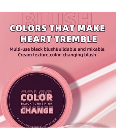  Opilroyn Face Blush Cream Natural-Looking Long-Lasting Blush Temperature-Changing Blush Cream Face Contour Gradient 3-in-1 Eyeshadow Natural Makeup - Buy Online on GoSupps.com