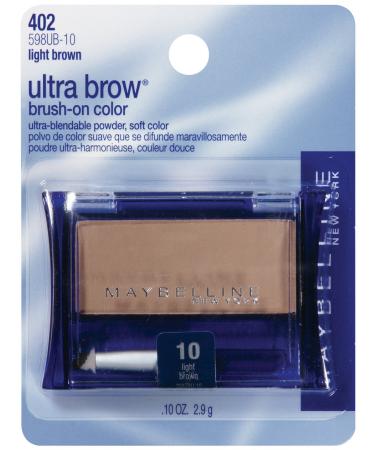 Maybelline New York Ultra-Brow Brow Powder - Shade 10 Light Brown - 0.1 Ounce