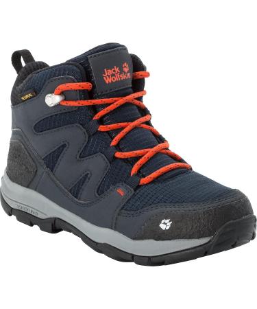 Jack Wolfskin MTN Attack 3 Texapore Mid K Hiking Boot Big Kid - Size 11 Dark Blue/Orange - Buy Online on GoSupps.com