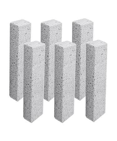 Dewedrt 6 Pack Pumice Stone Toilet Bowl Clean Brush Remove Toilet Bowl Hard Water Rings Calcium Buildup and Rust Suitable