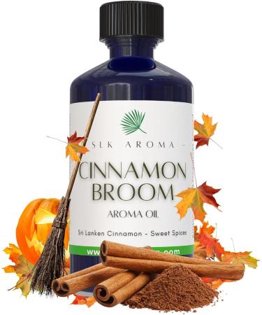 Cinnamon Broom Aroma Diffuser Oil by SLK Aroma - The Fresh Smell of Cinnanmon Broom and The Fall Season - Niche Blend Sri Lanken Cinnamon and Sweet Spices - for All Diffusers (30 ml Cinnamon Broom) Cinnamon Broom 1 Fl Oz (  - Buy Online on GoSupps.com