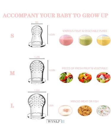 Baby Fruit Feeder Silicone Food Pacifier | Teething Relief Toy Teether | Milk Frozen Mesh Feeders for Babies 0-18 Months | Self Feeding Teethers - Peach Pink - Buy Online on GoSupps.com