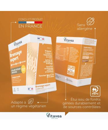 Vitavea - Expert Tanning - Food Supplement - 40 Capsules - Made in France - Buy Online on GoSupps.com