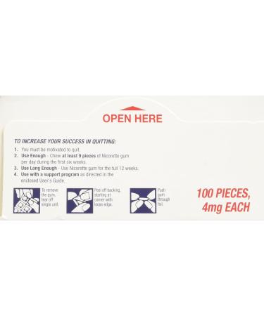 Nicorette Gum 100 Pieces 4mg | Cinnamon Surge Flavor | Stop Smoking Aid - Buy Online on GoSupps.com