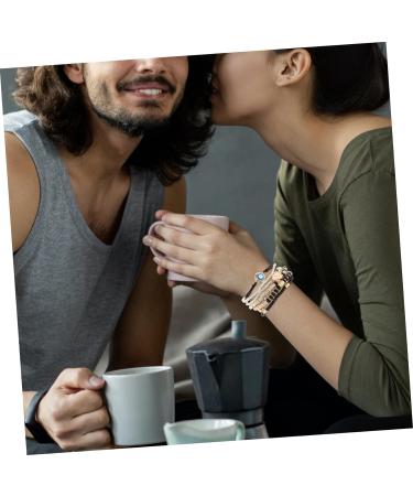 DIYEAH 6pcs Beaded Bracelet The Gift Trendy Gifts Lockets Boho Gifts Boho Decor Handmade Bracelet Vintage Bracelet Charm Bracelets Portable Combination Accessories Decorate Travel Pendant 6.50X6.50X0.50CM Black - Buy Online on GoSupps.com