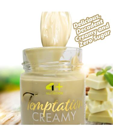 White Chocolate Spread- Sugar Free Chocolate Spread with Creamy Cocoa Taste Gluten Free Spread White Chocolate Butter No Added Sugar 9g Protein Per Serving Keto No Palm Oil (4 Nutrition) - 300g - Buy Online on GoSupps.com