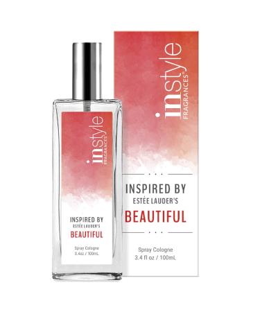 Instyle Fragrances | Inspired by Estee Lauder's Beautiful | Women s Eau de Toilette | Vegan Paraben & Phthalate Free | Never Tested on Animals | 3.4 Fl Oz