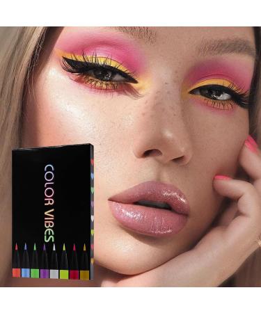 Glow Makeup for Face Rainbow UV UV Waterproof Makeup | High Pigment Eye Makeup for Girl Women Long Lasting Ultra Fine Tip Cosmetics Pochy - Buy Online on GoSupps.com