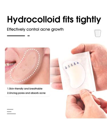 Hydrocolloid Acne Patch - Large Spot Control Stickers for Body Cheek Forehead & Chin | 20 Plasters for Effective Acne Treatment - Buy Online on GoSupps.com