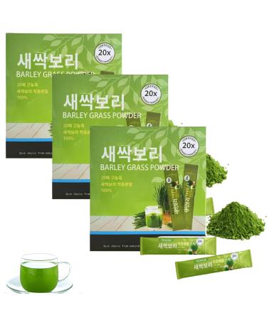 Flower and Plant Dietary Fiber Tender Seedling Powder &100% Pure & Organic Barley Seedling Solid Drink Barley Grass Powder (3pcs)
