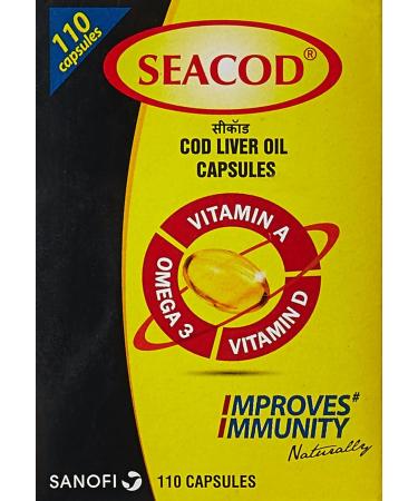 Merck SevenSeas Original Cod Liver Oil Capsules- 500 Pieces - Free EXPEDITE Shipping