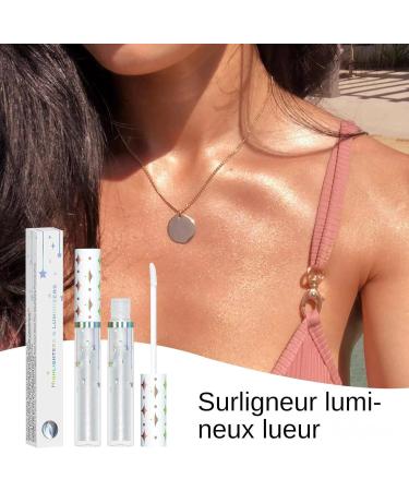 Liquid Highlighter for Face Liquid Highlighter Liquid Highlighter Sticks | Long Lasting Waterproof Moisturizing Glitter Highlighter for Glowing Skin - Buy Online on GoSupps.com