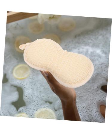 MERRYHAPY Cotton Linen Bath Towel & Exfoliating Sponge - Premium Bath Scrubber for Luxurious Spa Experience - Buy Online on GoSupps.com