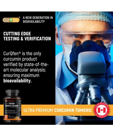 miNATURALS Turmeric Curcumin Fenugreek Supplement with CurQfen for Enhanced Bioavailability - 120 Capsules - Buy Online on GoSupps.com