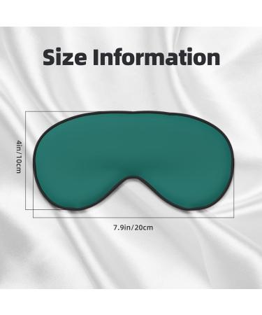 Solid Dark Green Eye Mask - Soft Elastic & Adjustable Sleep Mask for Men & Women | International Shipping Available - Buy Online on GoSupps.com