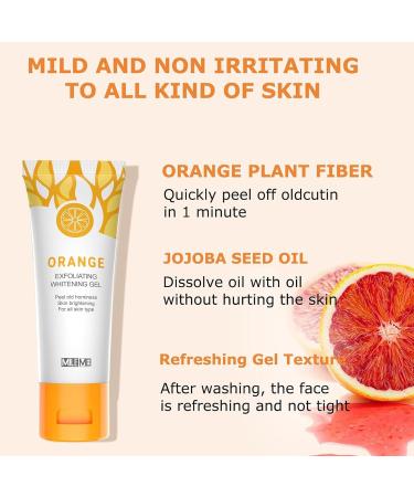 Face Exfoliator Exfoliating Face Wash Vitamin C Face Scrub Exfoliator Cleansing Balm Facial Cleanser for Men & Women Smooth Orange Blossom - Nourishing - Buy Online on GoSupps.com