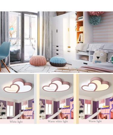 Children's LED Ceiling Lamp - Cute Cartoon Design for Kids' Rooms - Dimmable Remote Control Chandelier in Pink with Moon & Star - Perfect for Young Girls' Bedrooms - Buy Online on GoSupps.com