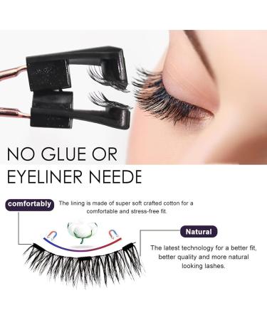 Magnetic Eyelashes with Applicator - Magnetic Eyelashes Natural Look Strong Hold No Glue Needed - Reusable Natural Magnetic Lashes Kit without Eyeliner - Buy Online on GoSupps.com