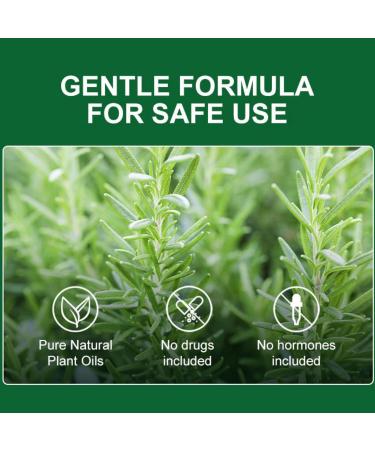 Rosemary Hair Regrowth Essential Oil - Organic Hair Loss Serum for Stronger Roots | 1.69 Fl Oz - Unisex Adult - Buy Online on GoSupps.com