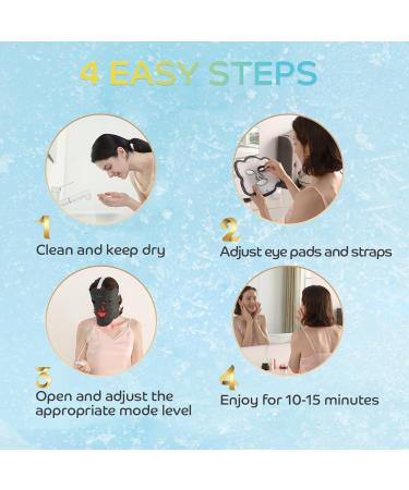 Near-Infrared Light for Face Portable LED Face Light with Power Bank Red Light Lamp with Timing Function at Home Dark Black - Buy Online on GoSupps.com
