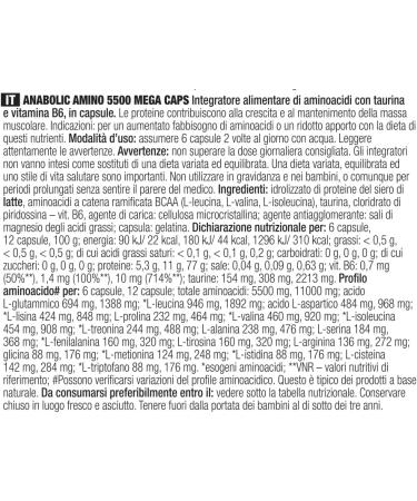 Olimp Anabolic Amino 5500 Mega Caps - High-Quality Amino Acids & Protein Supplements (400 Capsules) - International Shipping Available - Buy Online on GoSupps.com