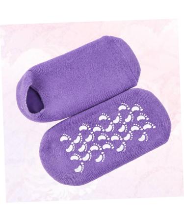 Housoutil 1 Pair Dry Cracked Gel Socks Soft Gel Socks Spa Socks Womens+Pumps Womans Socks Feet Moisturizer Socks Whitening Cotton Sock Moisturizing Miss Repair Socks Purple - Buy Online on GoSupps.com