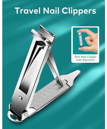 Foldable Portable Stainless Steel Nail Clipper with Nail File - Mr-3000 - Buy Online on GoSupps.com