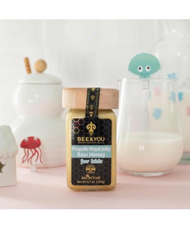 Bee and You Royal Jelly Raw Honey For Kids Propolis Extract 100% Natural Superfood Ultra Pure Immune Support Supplement Antioxidants Keto Paleo Gluten-Free 6.7 oz - Buy Online on GoSupps.com