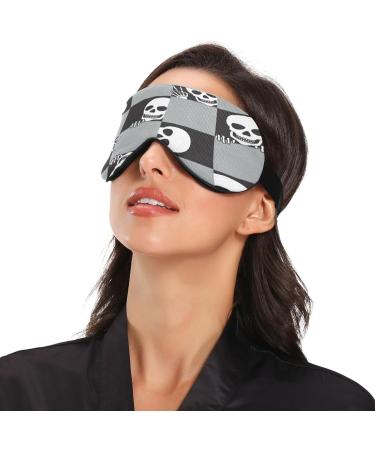 Light Blocking Skeleton Sleep Mask - Adjustable Skull Eye Cover for Men & Women | Travel & Naps - Buy Online on GoSupps.com