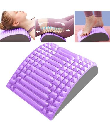 Yeah boom neck and backers lumbar vertebrae support Eva back extensor and neck extension Neck & Back Stretcher Massage pillows Reduce spine back pain relief lordring purple - Buy Online on GoSupps.com