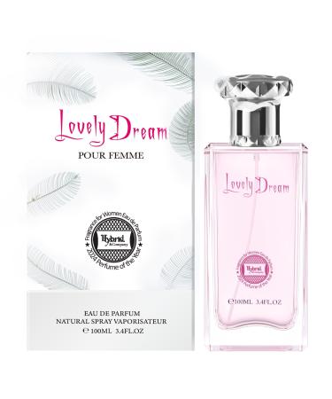 Hybrid & Company Women Lovely Dream Can Pour Femme Eau De Parfum Vaporisateur Natural Spray 3.4 Fl Oz