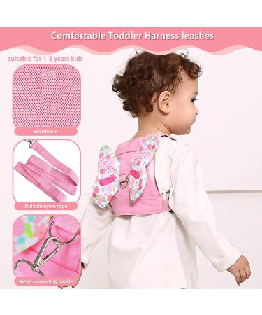 3-in-1 Toddler Harness Leashes + Anti Lost Wrist Link | Safety Backpack for Toddlers | Child Anti Lost Leash | Baby Cute Assistant Strap Belt | Kids Girls Outdoor Activity (Butterfly) - Buy Online on GoSupps.com