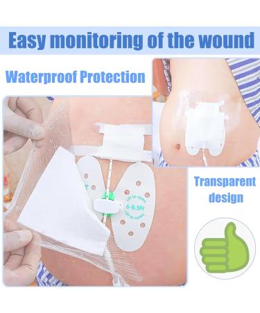 Large Waterproof Wound Dressings Pads Incision Bandage Patch Shower Wound Cover Protector with Absorbent Gauze-6Pack - Buy Online on GoSupps.com