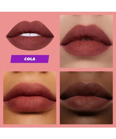 Lime Crime Plushies Soft Matte Lipstick in Cola - Sheer Earthy Brown with Blackberry Candy Scent | Long Lasting & Comfortable for All-Day Wear - Talc-Free & Paraben-Free - Buy Online on GoSupps.com