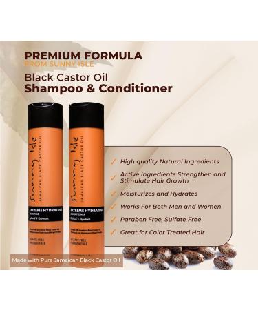 Sunny Isle Jamaican Black Castor Oil Shampoo & Conditioner Bundle | 10.1oz | Extreme Hydration & Detangling | Paraben & Sulfate Free | Color-safe Hair Growth Solution - Buy Online on GoSupps.com