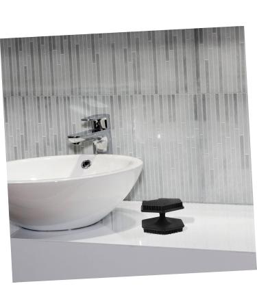 Beavorty Face Brush Scrubber Face Scrub Facial Cleansing Brush Exfoliator Face Washer Brush Face Cleansing Brush Exfoliator Silicone Face Cleansing Brush Makeup Brush Double Head Silica Gel 6.50X6.50X4.00CM Black - Buy Online on GoSupps.com