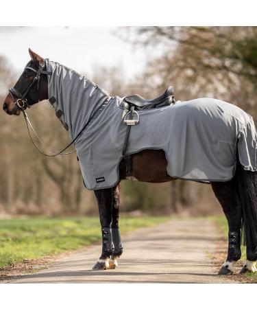 Busse Fly Riding Rug Moskito III Navy with Neck Part 155 Grey | Premium Horsefly Protection for Equestrian Enthusiasts - International Shipping Available - Buy Online on GoSupps.com