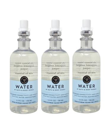 Bath & Body Works Aromatherapy Elements Water Bergamot + Lemongrass + Juniper 3 Pack Essential Oil Mist - Full Size