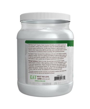 Now Foods Organic Virgin Coconut Oil 54 fl oz | Real Food & High Quality - Buy Online on GoSupps.com