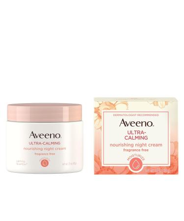 Aveeno Ultra-Calming Night Cream for Dry Sensitive Skin - 1.7 oz (Pack of 3) - Buy Online on GoSupps.com